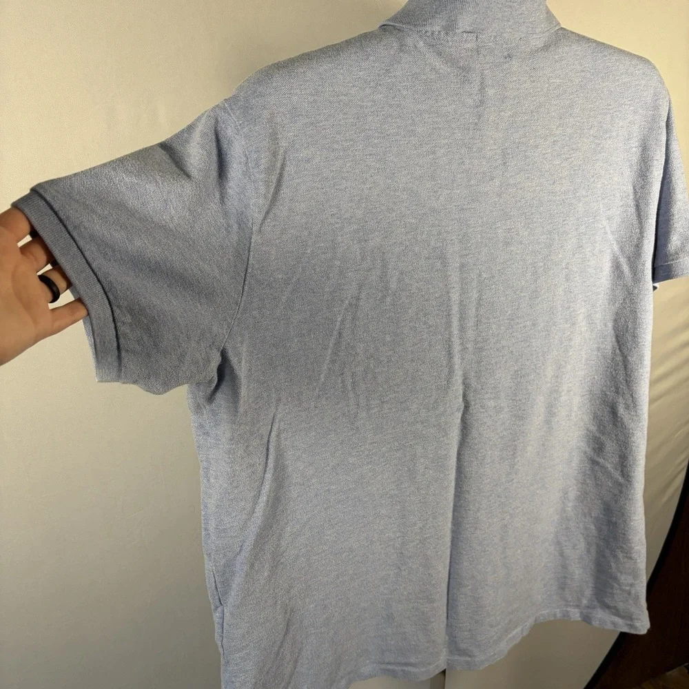 Polo Ralph Lauren XXL Mens Blue Short Sleeve Preppy Shirt Logo Quiet Luxury Plus